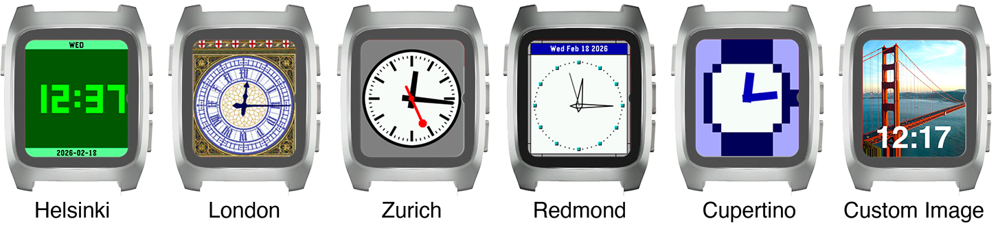 Pebble City Watch faces